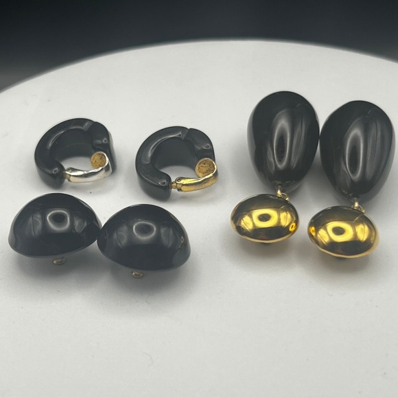 Retro '80s/'90s Statement Earrings – Lot of 3 - Picture 4 of 7